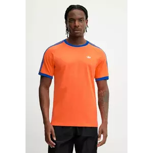 adidas Originals tricou din bumbac Q2 Monogram Cal culoarea portocaliu, cu imprimeu, JP4431 imagine