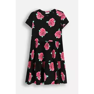Coccodrillo rochie culoarea negru, midi, drept, EVERYDAY GIRL imagine