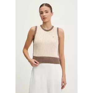 adidas Originals vestă KNITTED VEST culoarea bej, JD0904 imagine