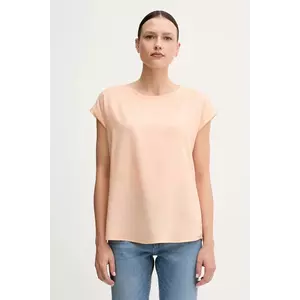 United Colors of Benetton bluză culoarea portocaliu, uni, 52M9DQ0BI imagine
