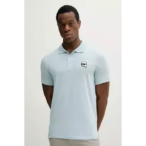 Karl Lagerfeld polo de bumbac uni, 552224.745710 imagine
