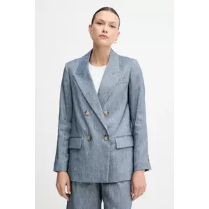 Sisley sacou de in cu doua randuri de nasturi, cu imprimeu, 2MNULW02Y imagine