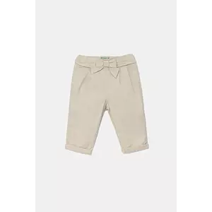 United Colors of Benetton pantaloni copii culoarea bej, uni, 4T48GF02C imagine