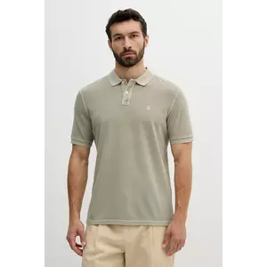 Marc O'Polo polo de bumbac barbati, culoarea verde, neted, 522226653000 imagine