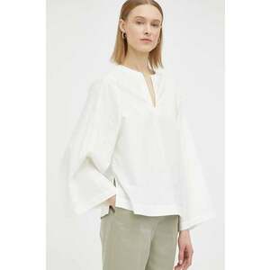 By Malene Birger bluza din bumbac Kamill femei, culoarea bej, neted imagine