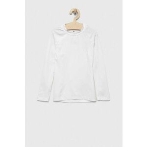 adidas Performance longsleeve copii TF LS TEE Y culoarea alb, neted imagine