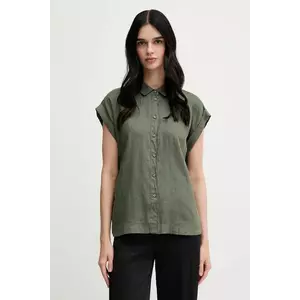 United Colors of Benetton camasa de in culoarea bej, cu guler clasic, regular imagine