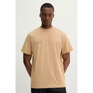 Pangaia tricou din bumbac culoarea maro, cu imprimeu imagine