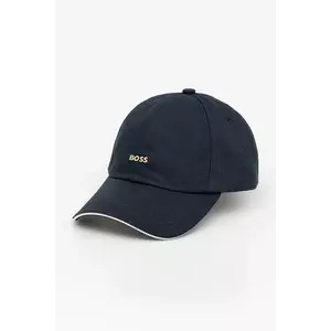 BOSS șapcă de baseball din bumbac culoarea albastru marin, cu imprimeu, 50533367 imagine