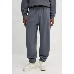 Pangaia pantaloni de trening din bumbac culoarea gri, neted, 10001759 imagine