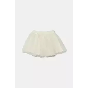 United Colors of Benetton fustă fete culoarea bej, mini, evazati, 4XTGG0011 imagine