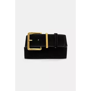 Answear Lab curea din piele intoarsa culoarea negru imagine