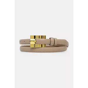 Answear Lab curea de piele femei, culoarea bej imagine