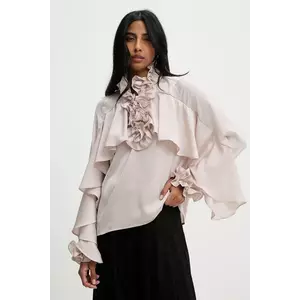 Answear Lab bluza culoarea alb, neted imagine