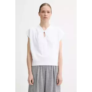 Sessun tricou din bumbac culoarea alb, 25208017 imagine