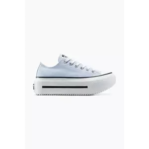 Converse teniși Chuck Taylor All Star Lift Double Stack culoarea albastru, A16285C imagine