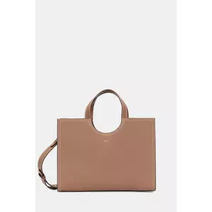 Bally poșetă de piele culoarea maro, WAE068 imagine