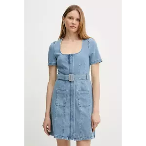 Morgan rochie jeans RUBIL mini, mulata, RUBIL imagine