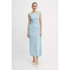 Bardot rochie maxi, mulata, 59512DB imagine