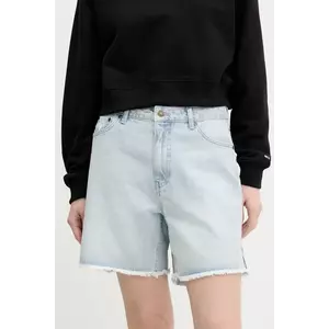 Karl Kani pantaloni scurți jeans uni, high waist, 6110098 imagine