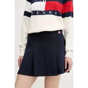 Tommy Jeans fustă culoarea bleumarin, mini, evazati, DW0DW20268 imagine