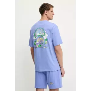 The North Face tricou din bumbac Clean Trails culoarea violet, cu imprimeu, NF0A8C2T0YI1 imagine