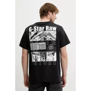 G-Star Raw tricou din bumbac culoarea negru, cu imprimeu, D25976-C784 imagine
