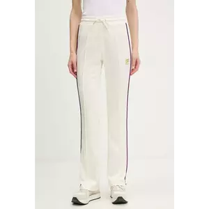 Fila pantaloni de trening Lamim culoarea bej, cu imprimeu, FAW1000 imagine