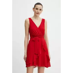 Morgan rochie ROSVAL culoarea rosu, mini, drept, ROSVAL imagine