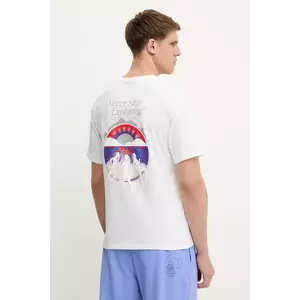 The North Face tricou din bumbac Never Stop Relaxed culoarea alb, cu imprimeu, NF0A8C3AFN41 imagine