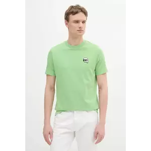 Karl Lagerfeld tricou din bumbac culoarea verde, uni, 552224.755710 imagine