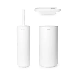 Brabantia set accesorii pentru baie culoarea alb imagine