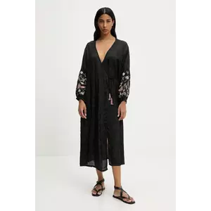 Answear Lab rochie culoarea negru, midi, drept imagine