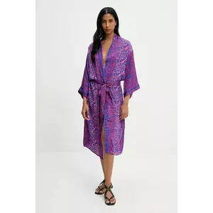 Answear Lab kimono culoarea roz, desfacut, modelator imagine