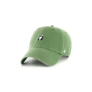 47 brand șapcă de baseball din bumbac Animal Base Runner culoarea verde, cu imprimeu, XX-BSRIC1411GWS-FF imagine