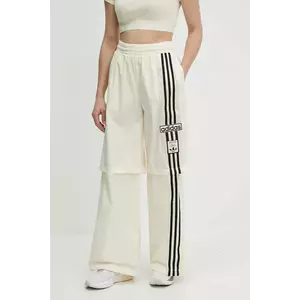 adidas Originals pantaloni de trening Woven Trackpant culoarea bej, cu imprimeu, JD0087 imagine
