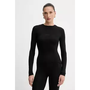 La Mania longsleeve culoarea negru, GIN.LONGSLEEVE imagine