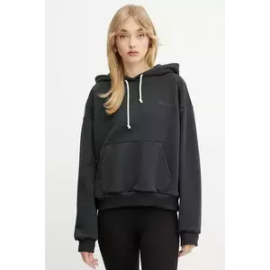 La Mania bluză JUNA culoarea gri, cu glugă, neted, JUNA imagine