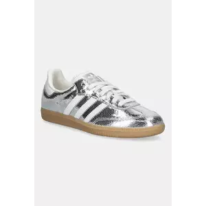 adidas Originals sneakers din piele Samba OG culoarea argintiu, JR0035 imagine