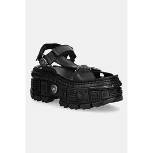 New Rock sandale de piele ITALI culoarea negru, M-BIOS130-C7 imagine