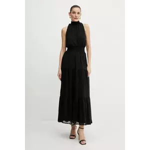 Morgan rochie RLIKA culoarea negru, maxi, evazati, RLIKA imagine