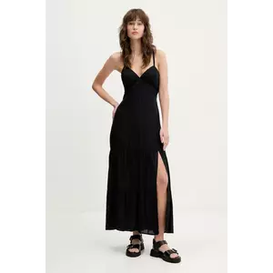 Hollister Co. rochie culoarea negru, midi, evazati, KI359-5037 imagine