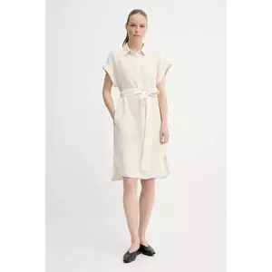 Marc O'Polo rochie din in culoarea bej, mini, drept, 504011221223 imagine