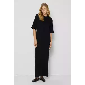 Bizuu rochie din bumbac JULISSA culoarea negru, maxi, drept, JULISSA CZARNY imagine