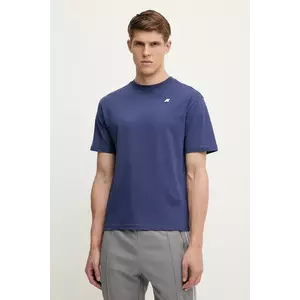 K-Way tricou din bumbac culoarea albastru marin, neted, K3136CW imagine
