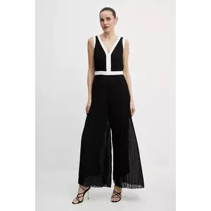 Morgan salopeta PRISMA culoarea negru, cu decolteu in v, PRISMA imagine
