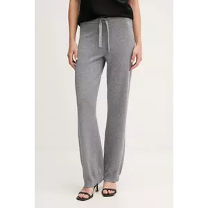 Joop! pantaloni de lână culoarea gri, drept, high waist, 30043973 imagine