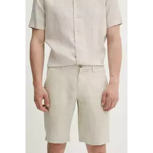Marc O'Polo pantaloni scurți din in culoarea bej, M24003915000 imagine