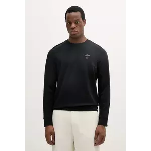 Aeronautica Militare bluză culoarea negru, cu imprimeu, FE1769F459 imagine