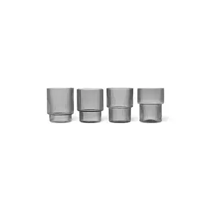 ferm LIVING sticlă 4-pack culoarea gri imagine